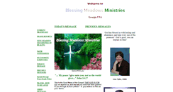 Desktop Screenshot of blessingmeadowsministries.com