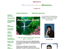 Tablet Screenshot of blessingmeadowsministries.com